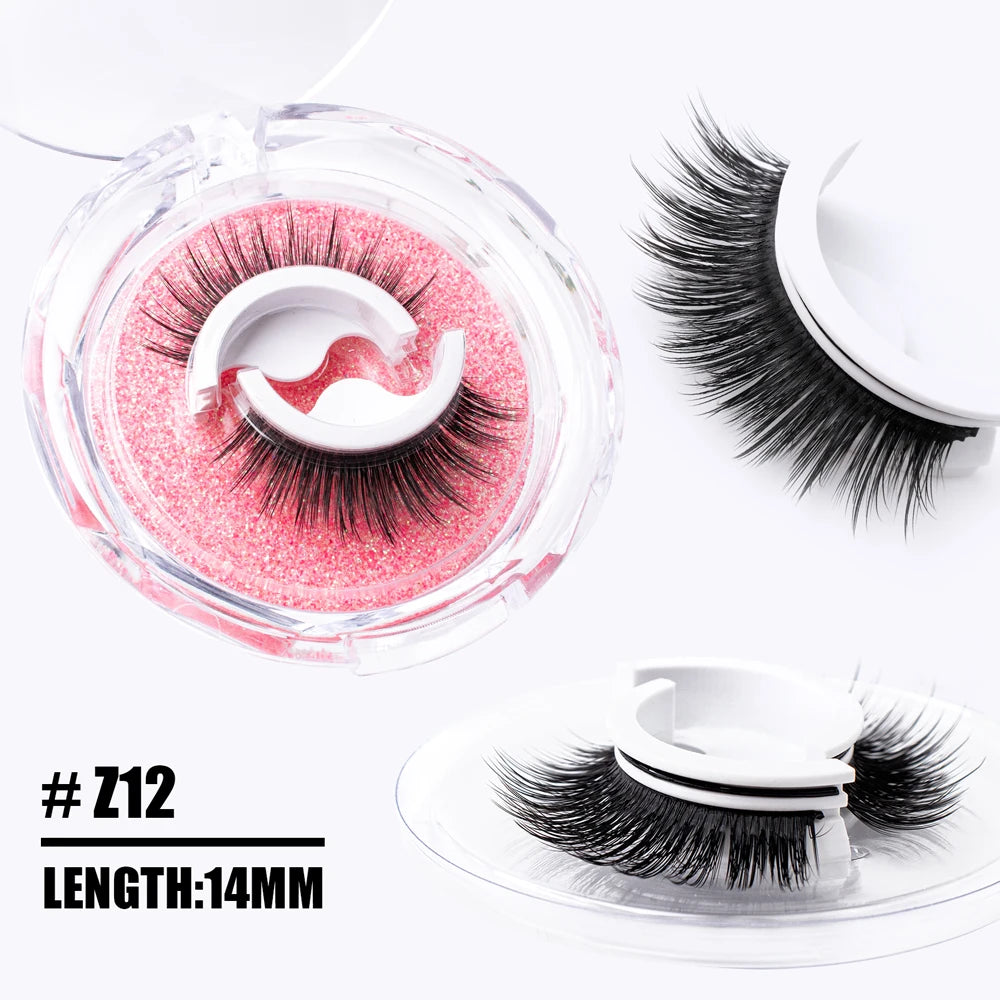 1Pair Reusable Self-Adhesive False Eyelashes Full Strip